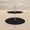 Nutrichef Two-Tier Stone Slate Cake Stand PKCKSTD10 - alternate 2